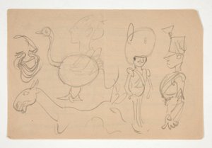 Folha de Doodles de Edwin Austin Abbey