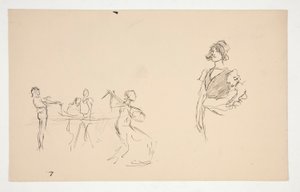 Folha de esboços de Edwin Austin Abbey