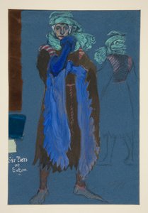 Six Piers of Exton, esboço de fantasia para Henry Irving de Edwin Austin Abbey