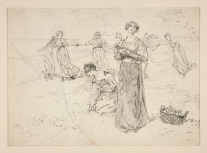 Esboço para de Edwin Austin Abbey