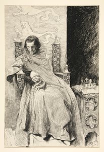 Esboço para o Rei João, do Rei João de Edwin Austin Abbey