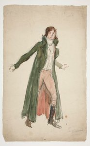 Esboço de um jovem - estudo para ilustração de uma peça? de Edwin Austin Abbey