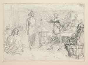Estudo para de Edwin Austin Abbey