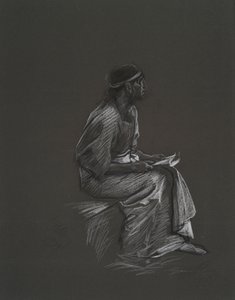 Estude para de Edwin Austin Abbey