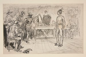 Estudo para Miles Standish de Edwin Austin Abbey