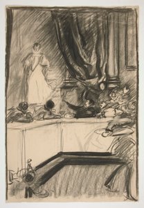 Estudo para Petruchio e Katharina de Edwin Austin Abbey