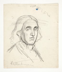 Estudo para Rittenhouse: esboço para mural para o edifício do capitólio estadual em Harrisburg, Pensilvânia, 1902-1911 (completo por John Singer Sargent) de Edwin Austin Abbey