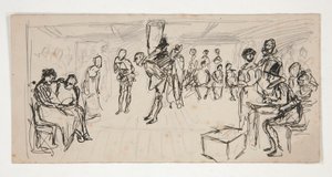 Estude para um de Edwin Austin Abbey