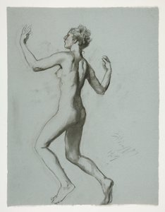 Estudo para figura de 10 da manhã em de Edwin Austin Abbey