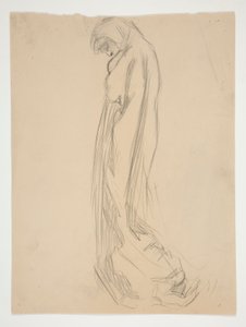 Estudo para figura de 10 da noite em de Edwin Austin Abbey