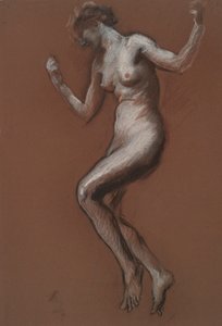 Estudo para figura de 1 da tarde em de Edwin Austin Abbey