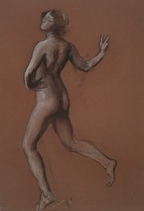 Estudo para figura de 14h em de Edwin Austin Abbey