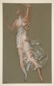 Estudo para figura de 3 da tarde em de Edwin Austin Abbey