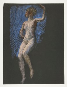Estudo para figura de 4 pm em de Edwin Austin Abbey