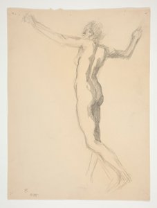 Estudo para figura de 8 da manhã para de Edwin Austin Abbey