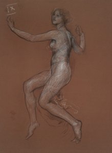 Estudo para figura de 9 da manhã para de Edwin Austin Abbey