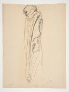 Estudo para figura de 9 pm em de Edwin Austin Abbey