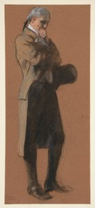 Estudo para figura do Dr. Benjamin Rush, em de Edwin Austin Abbey