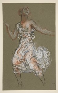 Estudo para a figura do meio-dia em de Edwin Austin Abbey