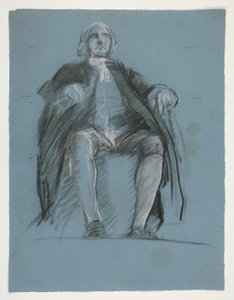 Estudo para a figura do General John Peter Gabriel Muhlenberg, no de Edwin Austin Abbey