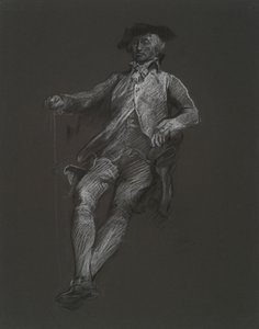Estudo para a figura de John Dickinson, em de Edwin Austin Abbey