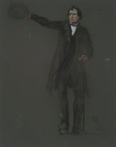 Estudo para a figura de Thaddeus Stevens, em de Edwin Austin Abbey