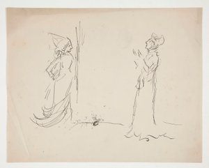 Estudo de Duas Figuras, do Amor de Edwin Austin Abbey