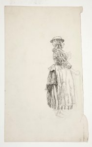 Estudo de uma mulher do campo de Edwin Austin Abbey