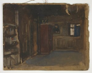 Estudo de um interior de Edwin Austin Abbey