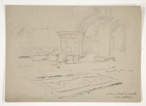 O túmulo de MacLeod de MacLeod: Catedral de Iona de Edwin Austin Abbey