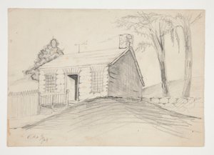 A Casa mais Antiga de Ellicotts Mills de Edwin Austin Abbey