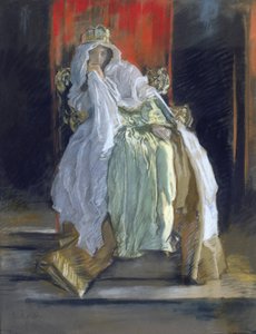 A Rainha em "Hamlet" de Edwin Austin Abbey