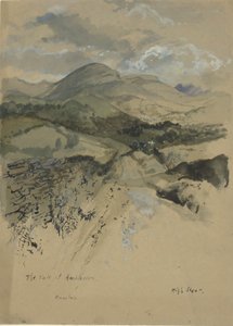 O Vale de Ambleside, Wansfell de Edwin Austin Abbey