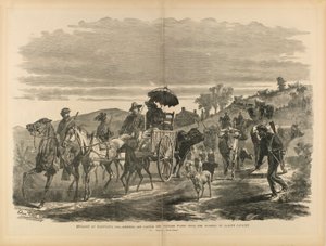 Invasão de Maryland, 1864 - Expulsão de gado e pilhagem roubados aos agricultores pela cavalaria de Early, de "The Soldier in Our Civil War" de Edwin Forbes