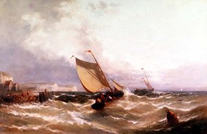 Barcos de Pesca ao Largo da Costa de Edwin Hayes