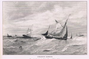 Porto de Gorleston, de The Magazine of Art 1893, Cassell and Company de Edwin Hayes
