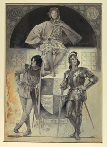 Páginas e Cavaleiros, Frontispício para "The Man at Arms" de Edwin Howland Blashfield