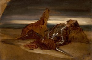 Um estudo para o "Cão de Caça Fiel de Edwin Landseer
