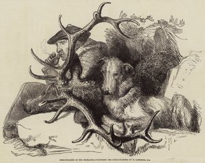 Deer-Stalking nas Highlands, observando o corpo de Edwin Landseer
