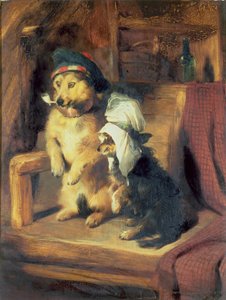 Carrinhos de criança, 1836 de Edwin Landseer