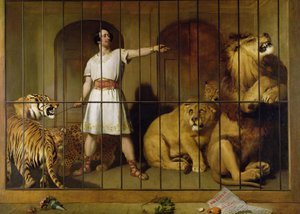 Retrato do Sr. Van Amburgh como ele apareceu com seus animais no London Theatre, 1847