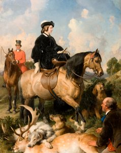Rainha Victoria em Windsor Home Park, 1865 de Edwin Landseer