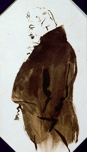 Sydney Smith (1771-1845) c.1821 (lápis e wc no papel) de Edwin Landseer