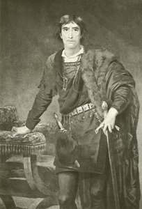 Sr. Henry Irving como Hamlet (gravura) de Edwin Longsden Long