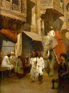 Passeio em uma rua indiana de Edwin Lord Weeks