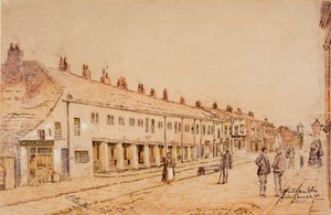 The Shambles, a partir de Church Street, c.1891-1917 (aguarela) de Edwin Robert Beattie