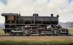 Locomotiva a vapor nº 21. Entre os mongóis: Mallet Compound Service nas montanhas Khingan, Pequim - Kalgang Railway