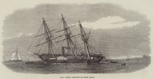 HMS Racer encalhado em Ryde Sands
