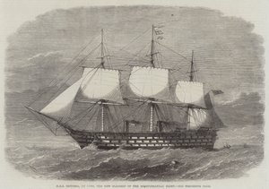 HMS Victoria, 102 Guns, a nova bandeira da frota do Mediterrâneo