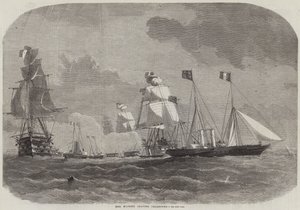 Sua Majestade deixando Cherbourg de Edwin Weedon